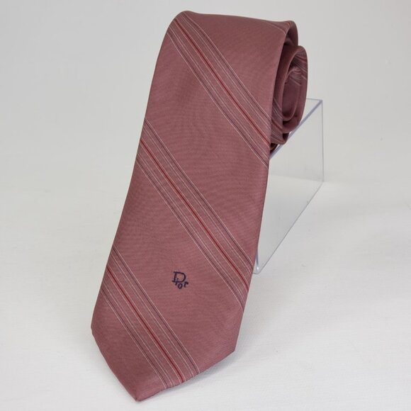 Dior Other - Vintage Christian Dior Mens Necktie Burgundy Classic 3.25"x55.5" USA Tie